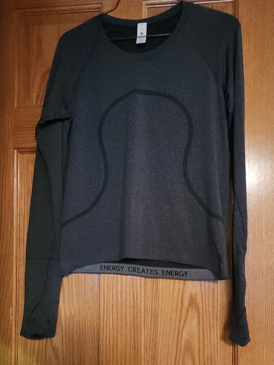 lululemon athletica Tops - lululemon athletica Women's Dark Gray Crewneck Athletic Top